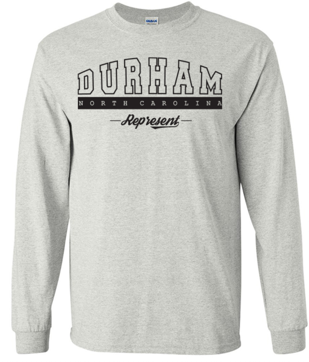 Durham North Carolina T-Shirt Long Sleeve Graphic tee