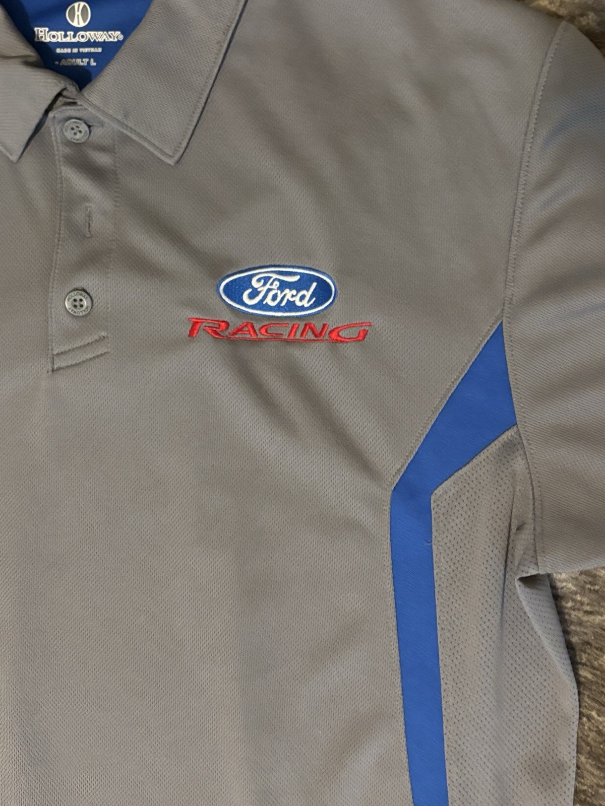 FORD Performance Logo Polo Tee Shirt Men’s Size Large