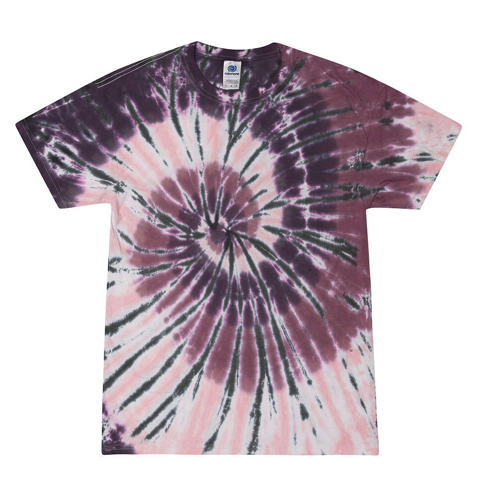 Tie Dye T-Shirts Multi-Color Adult XXX-Large 100% Cotton Colortone