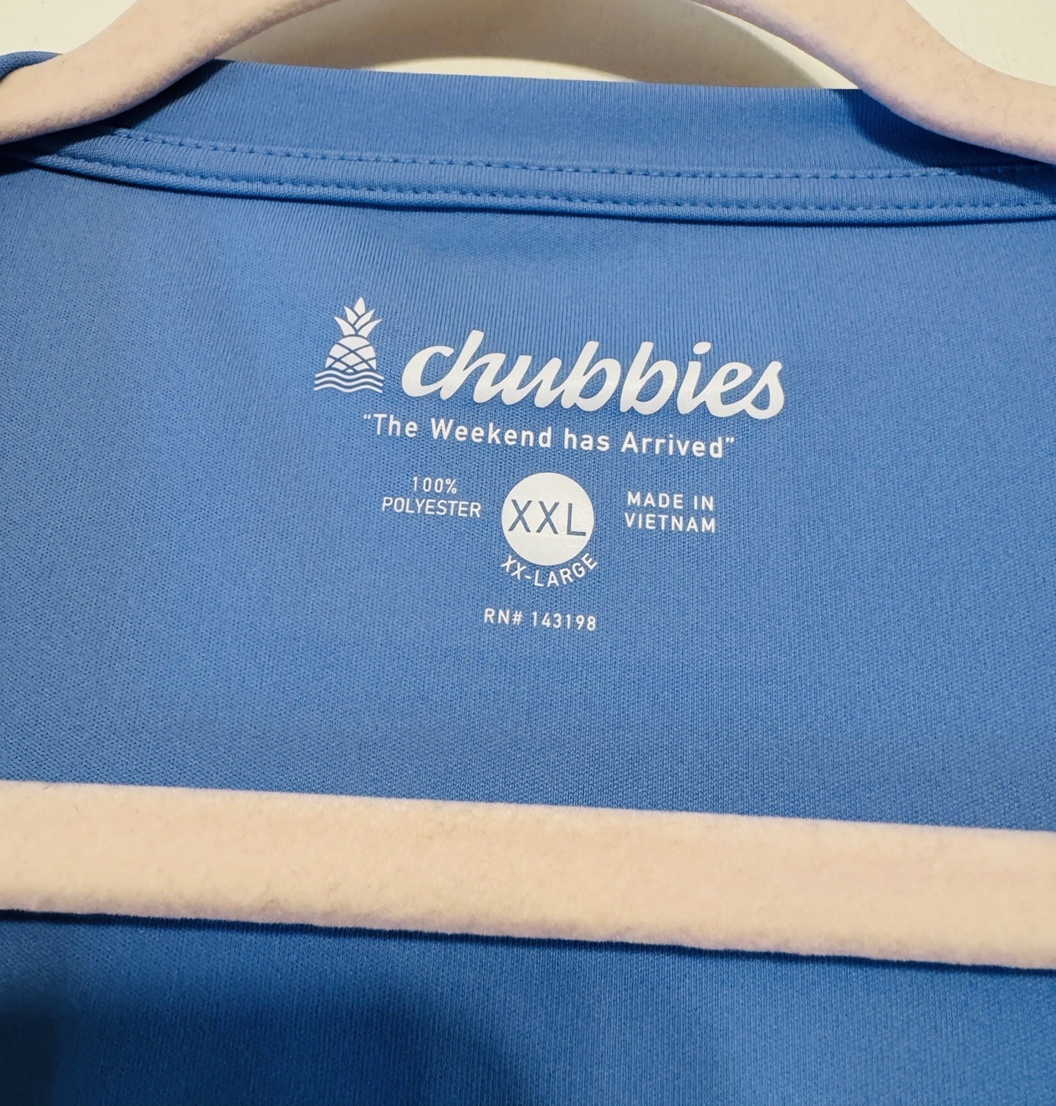 Chubbies “The Weekend Has Arrived” Long Sleeve Performance Shirt – Blue (XXL)
