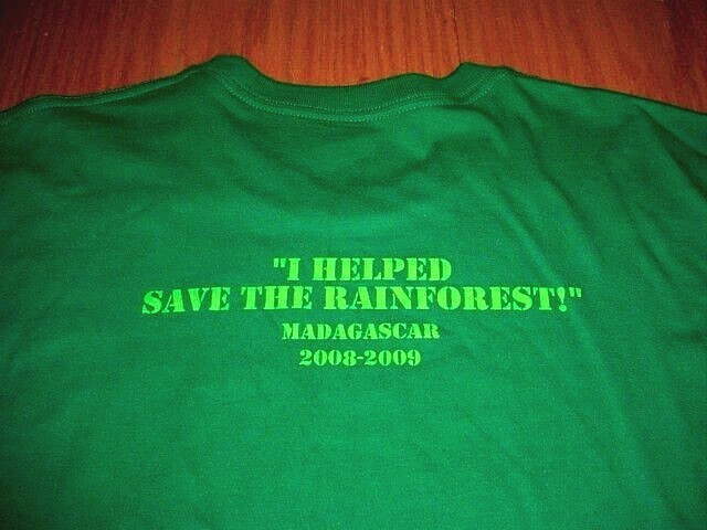 Madagascar Rainforest Forever Wild Forever Free Green T-Shirt Men’s Large