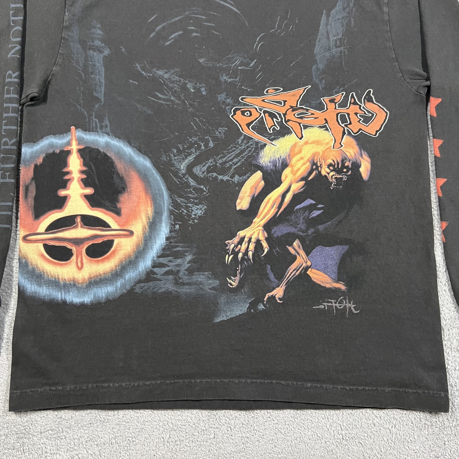 Travis Scott Utopia Tour Merch Til Further Notice T Shirt Mens Large Black