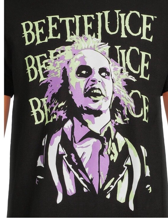 Beetlejuice Movie T-shirt Unisex Men’s Size 3XL NWT Black Spooky Halloween