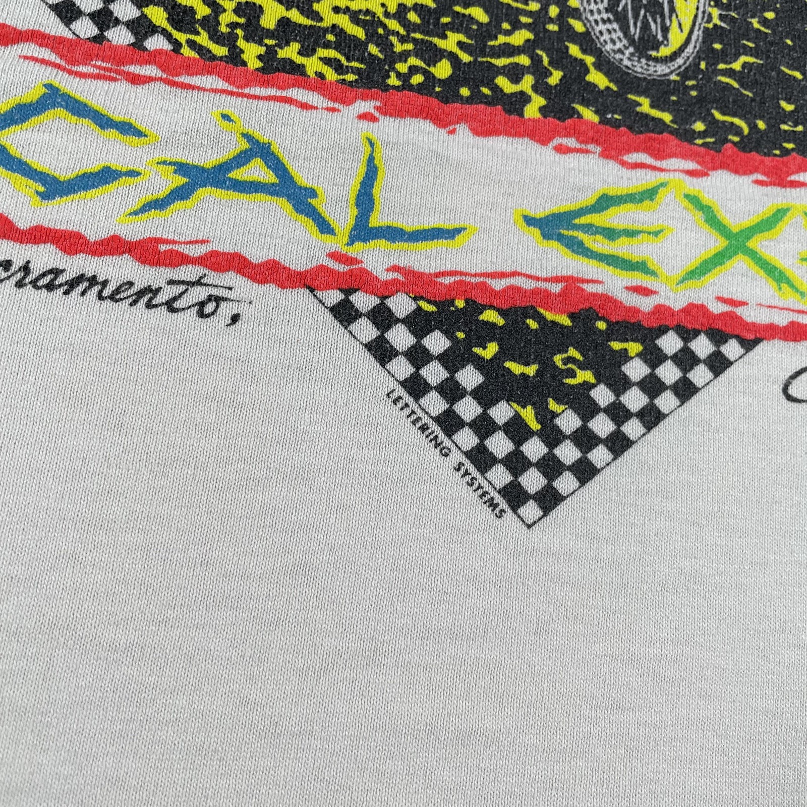 Vintage Speedway Racing Shirt Mens Large National Qualifier Cal Expo Signed 90s