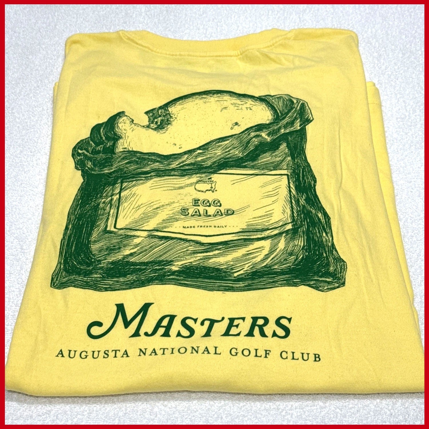 HOT 2026 – Masters Egg Salad Sandwich Shirt Augusta National Golf Reprint Gildan