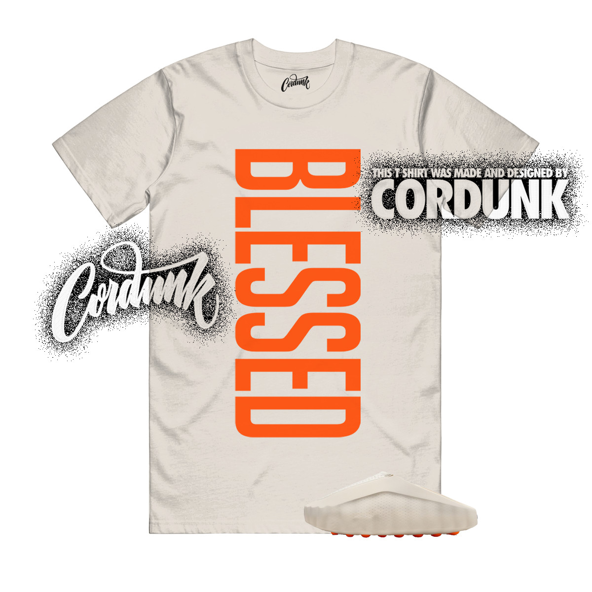 Mind 001 Slide Light Bone Hyper Crimson Buff Chrome T Shirt Match VERTBLS