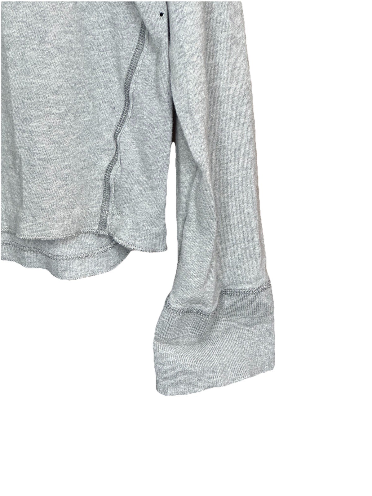 Vtg Abercrombie and Fitch Muscle Henley Shirt Mens XL Gray Long Sleeve Y2K Read