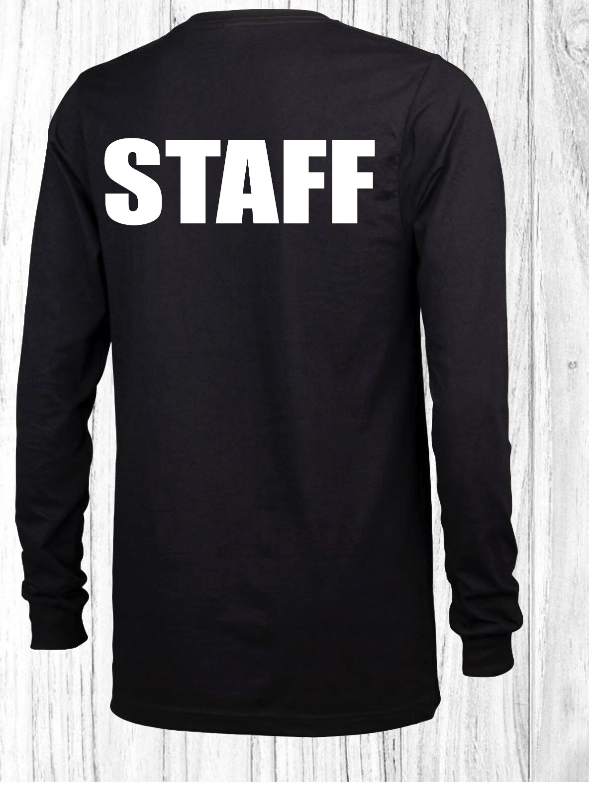 Staff T-Shirt Event Staff Uniform Employee Party Security Shirt long sleeve tee