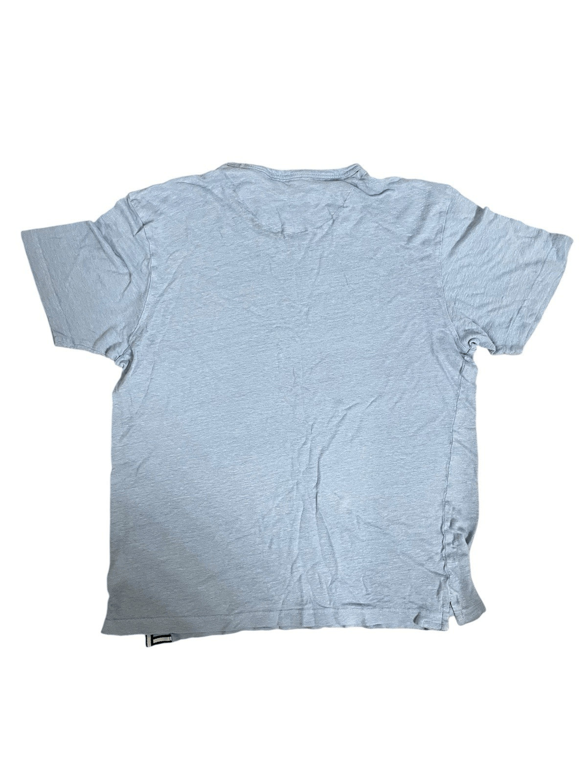 Ted Baker London Men’s 100% Linen Light Blue Crew Neck T-Shirt Size 5