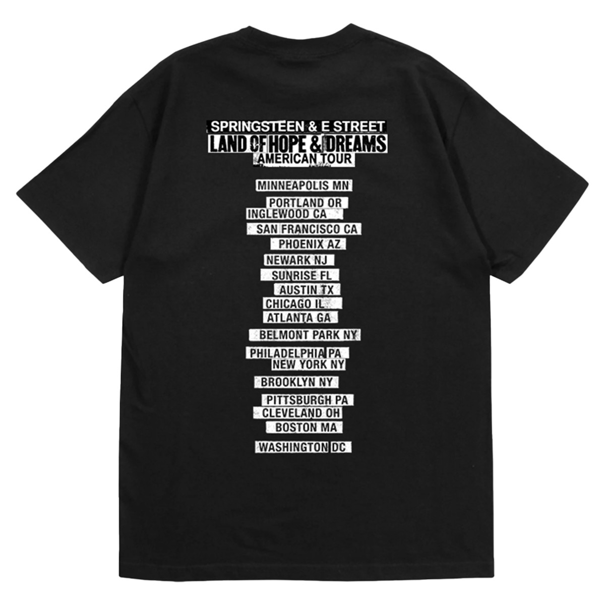 Bruce Springsteen The E Street Band 2026 Land Of Hope Dreams American Tour Tee L