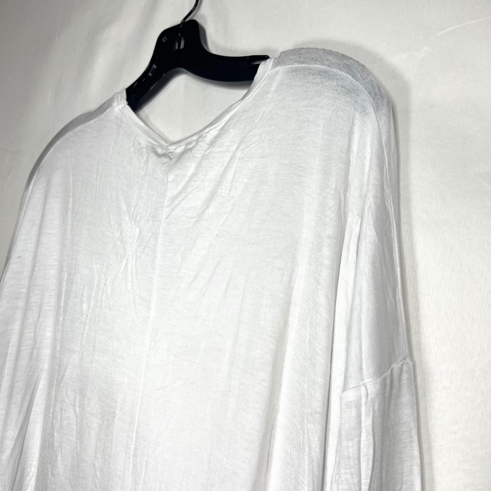 Cotton On White Long Sleeve Top Mens Size S Essi 2 L/S Viscose Blend Casual