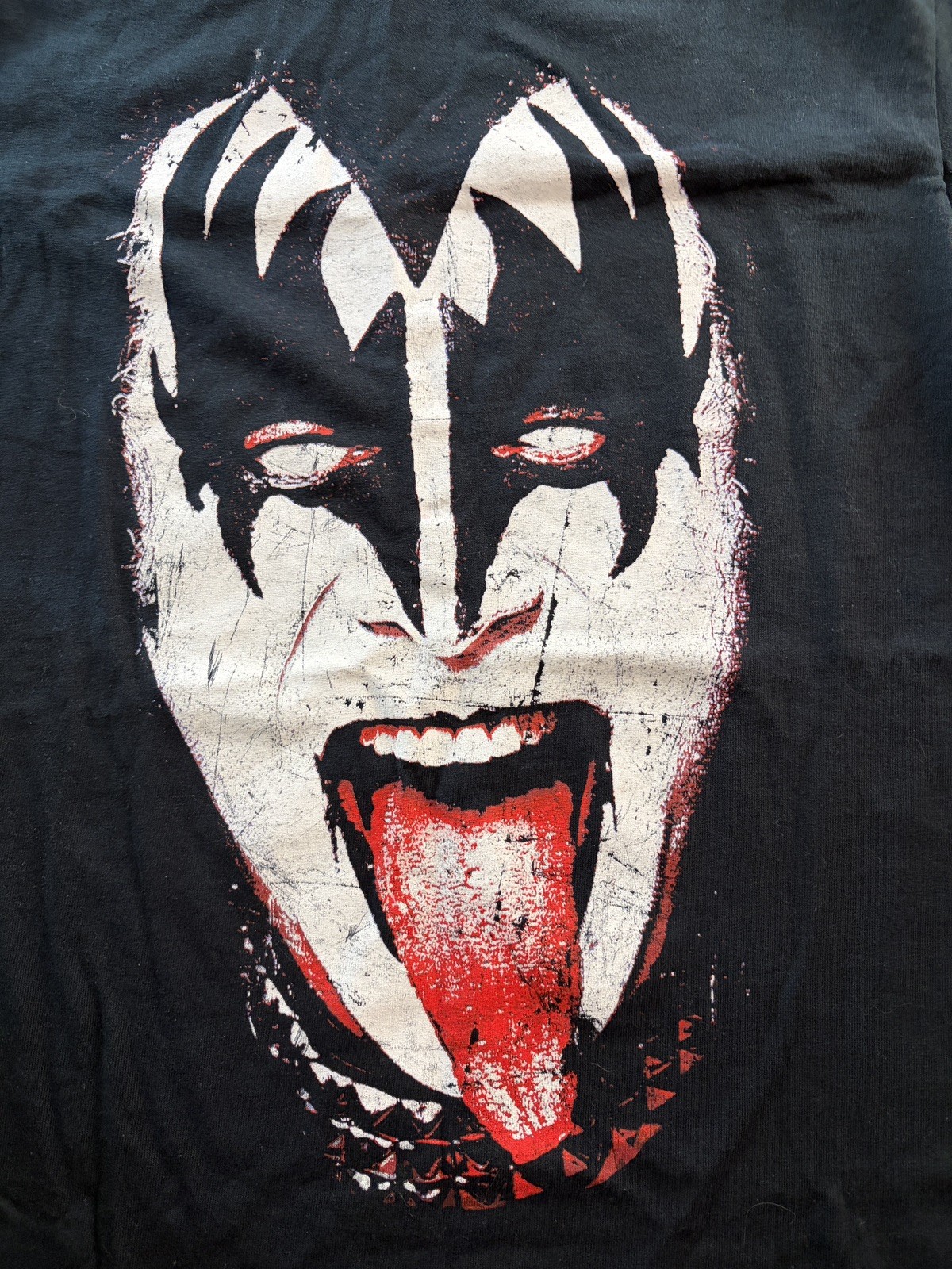 Mad Engine 2015 Official KISS Gene Simmons Face Tounge Band T-Shirt S