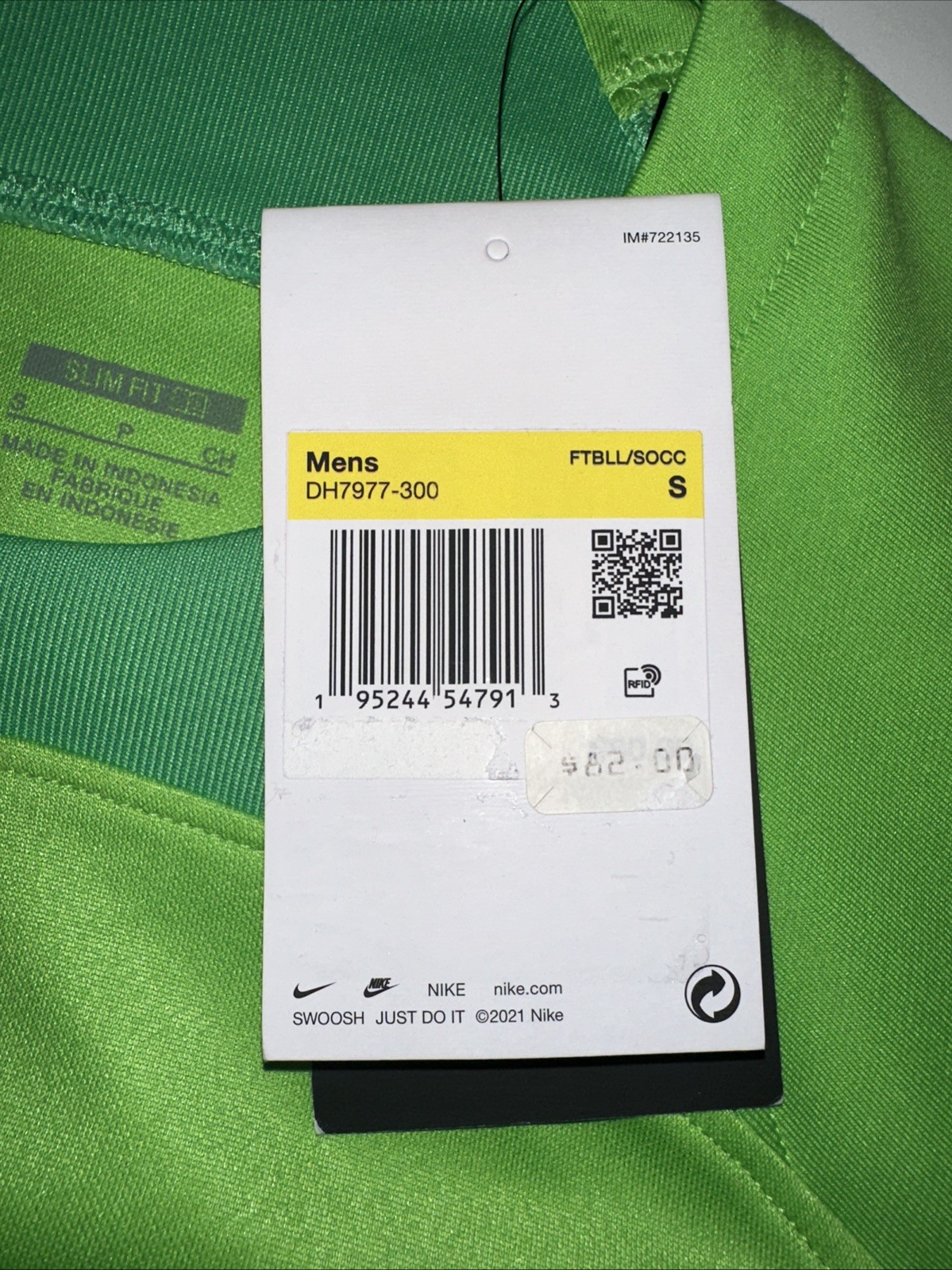 NWT Nike Men’s Small Slim Fit Dri-FIT ADV Gardien Goalkeeper Jersey $82