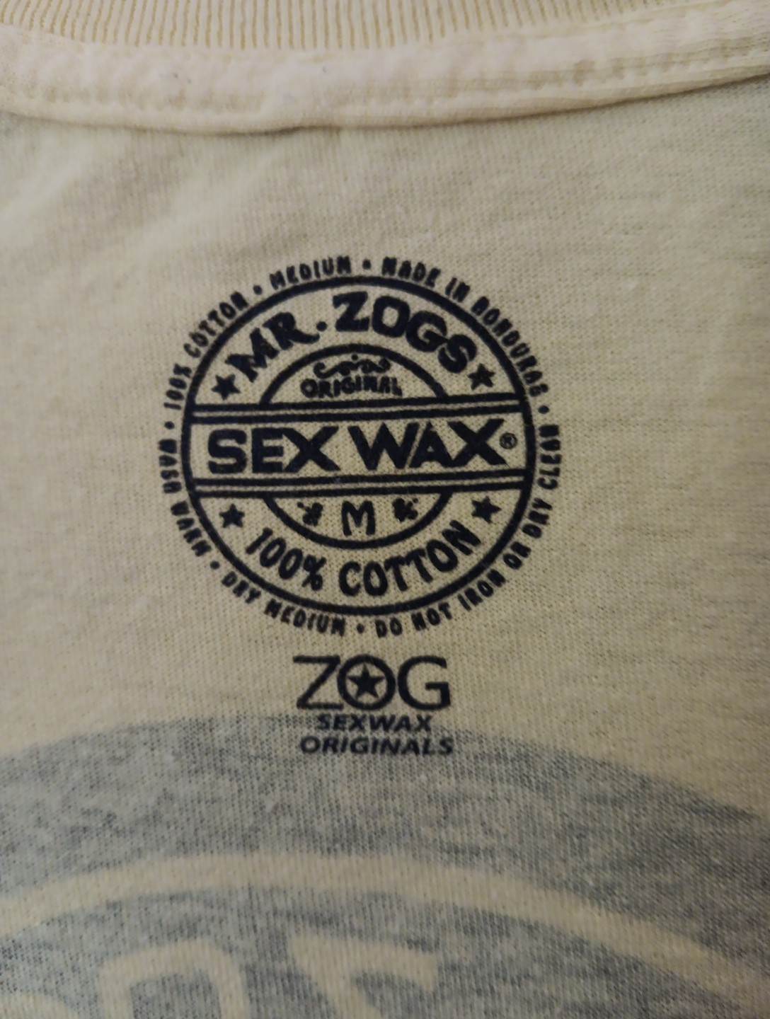 Vintage 2000 Mr. Zogs Sex Wax Original, Med 100% Cotton Tee.