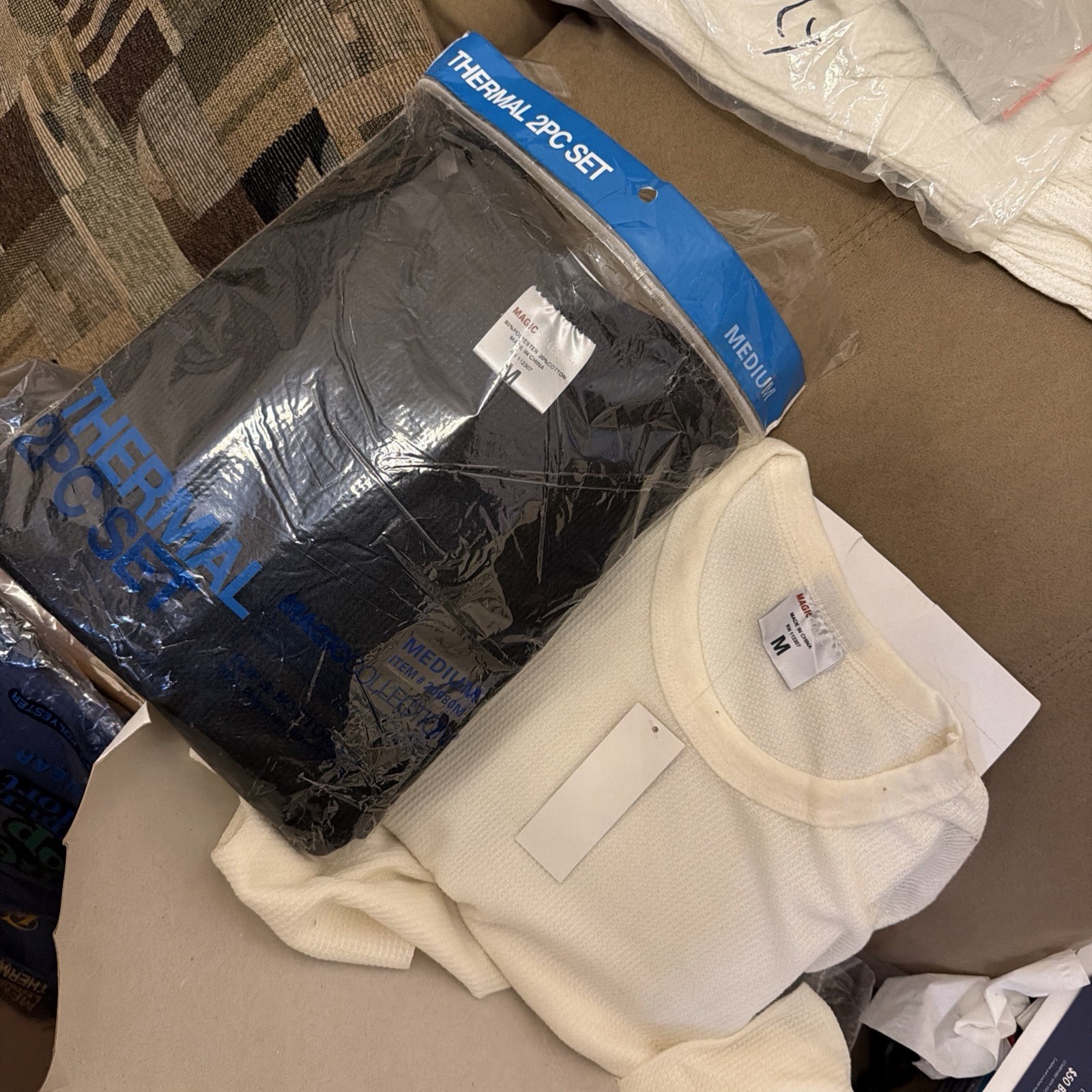 22 Mens Thermal , Variety Of Sizes And Colors, Individual Wrapped Ready To Sell