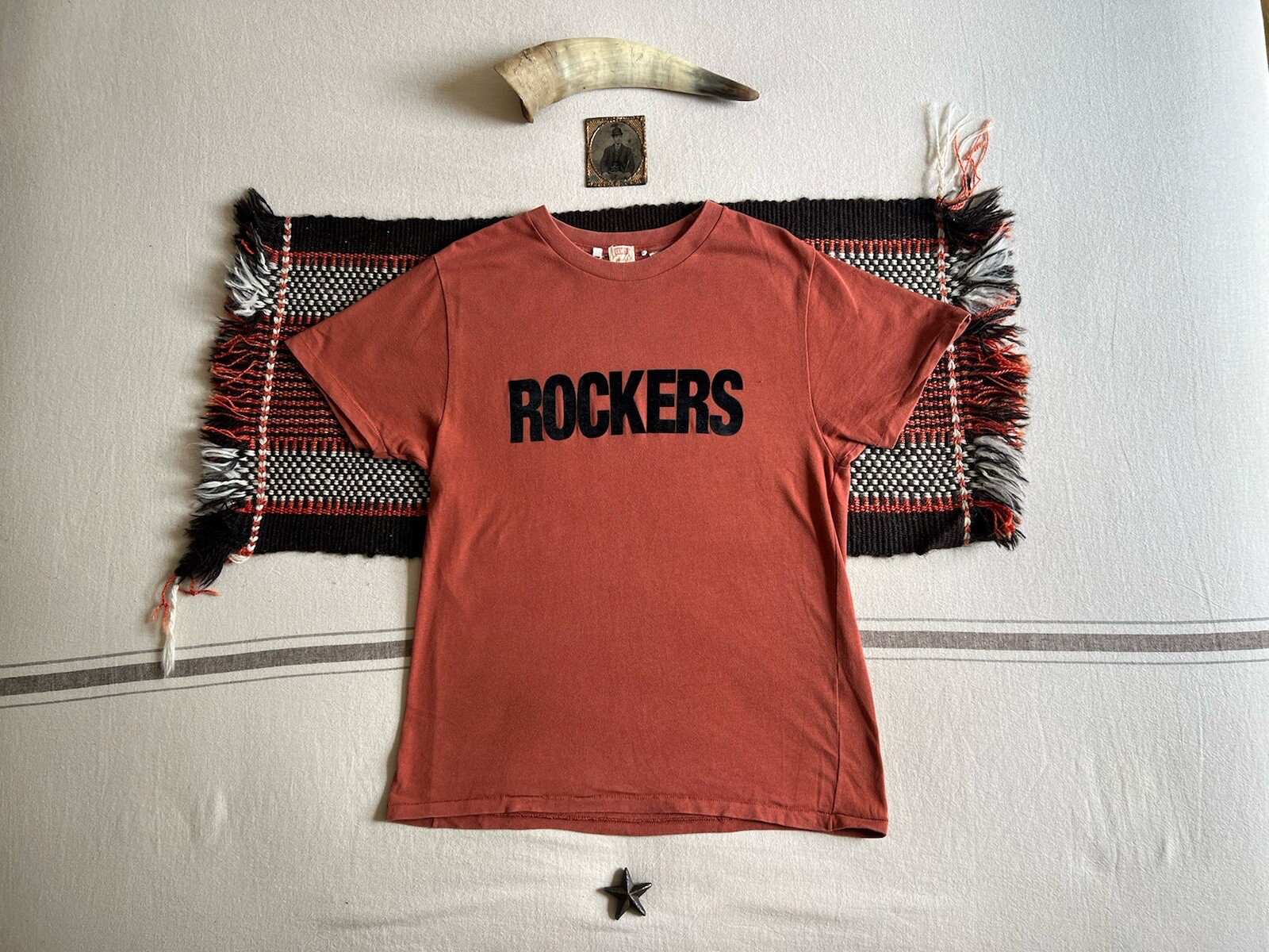 LVC T-Shirt M 50s Rockers Single Stitch Rockabilly Levi’s VTG Red Rust Pink Rare
