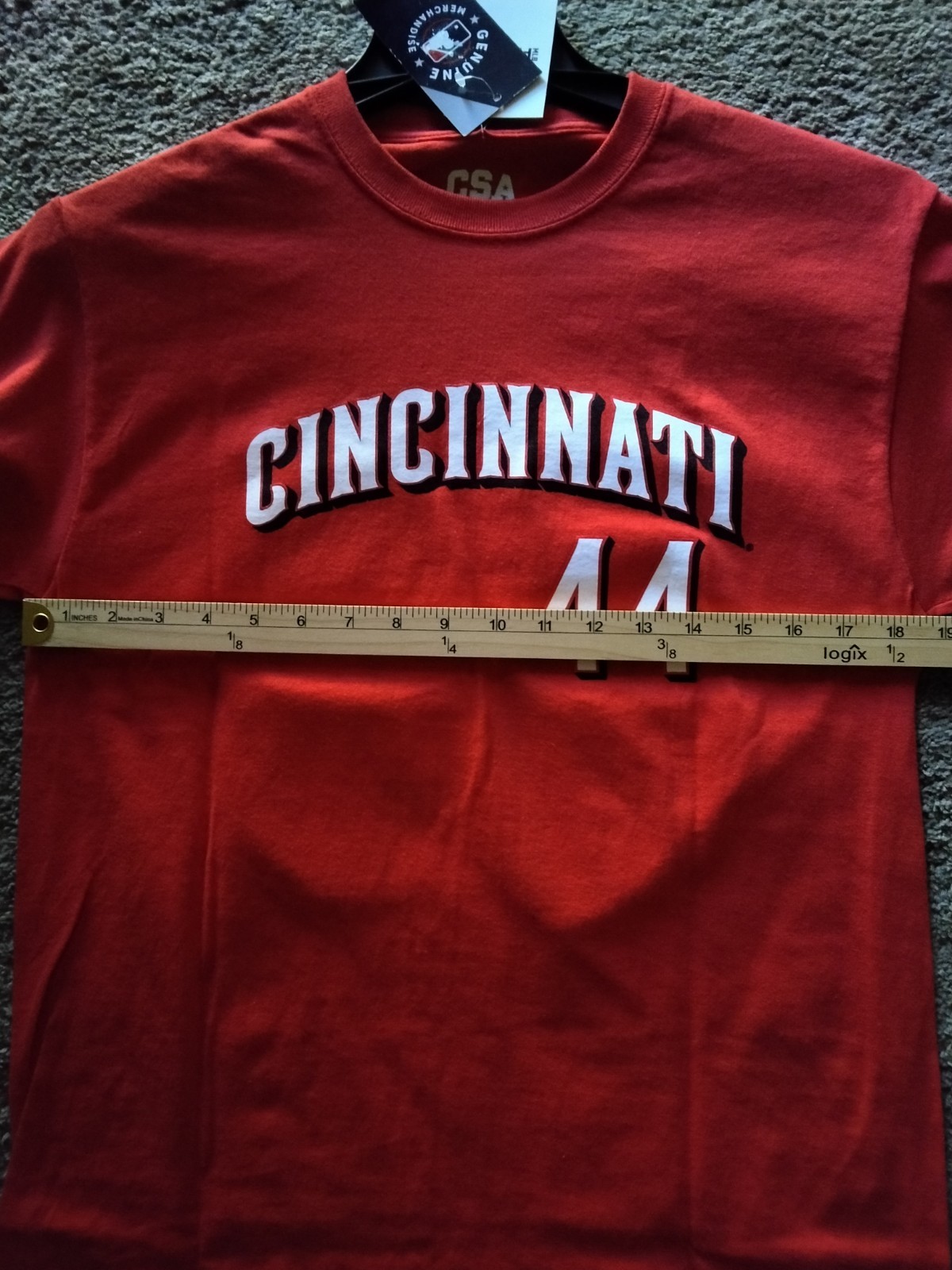 Cincinnati Reds DelaCruz #44 Baseball T Shirt Red MLB Licensed, Medium NWT