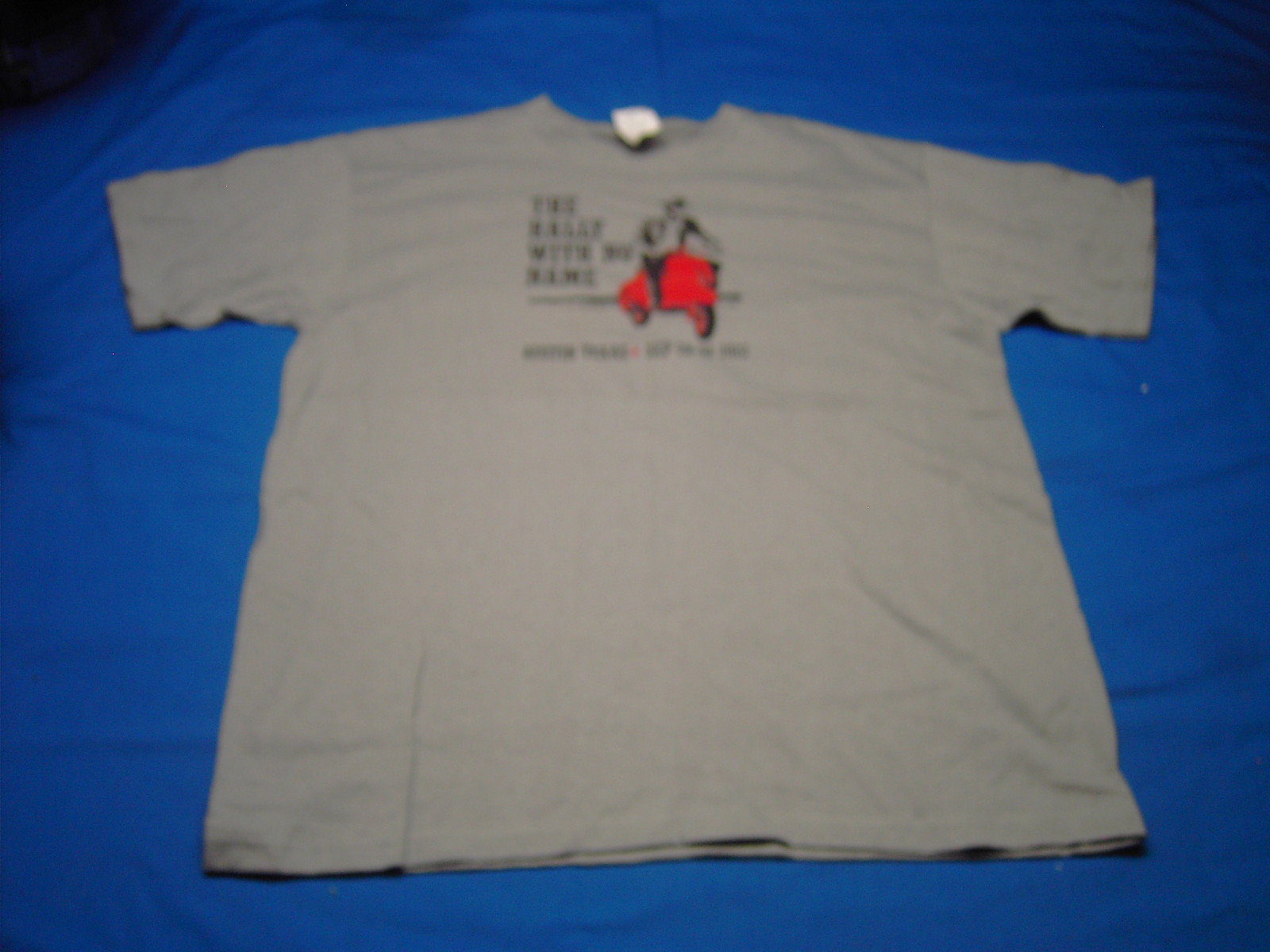 The Rally with No Name September 28-30, 2012 Gray short sleeve T-shirt Size L