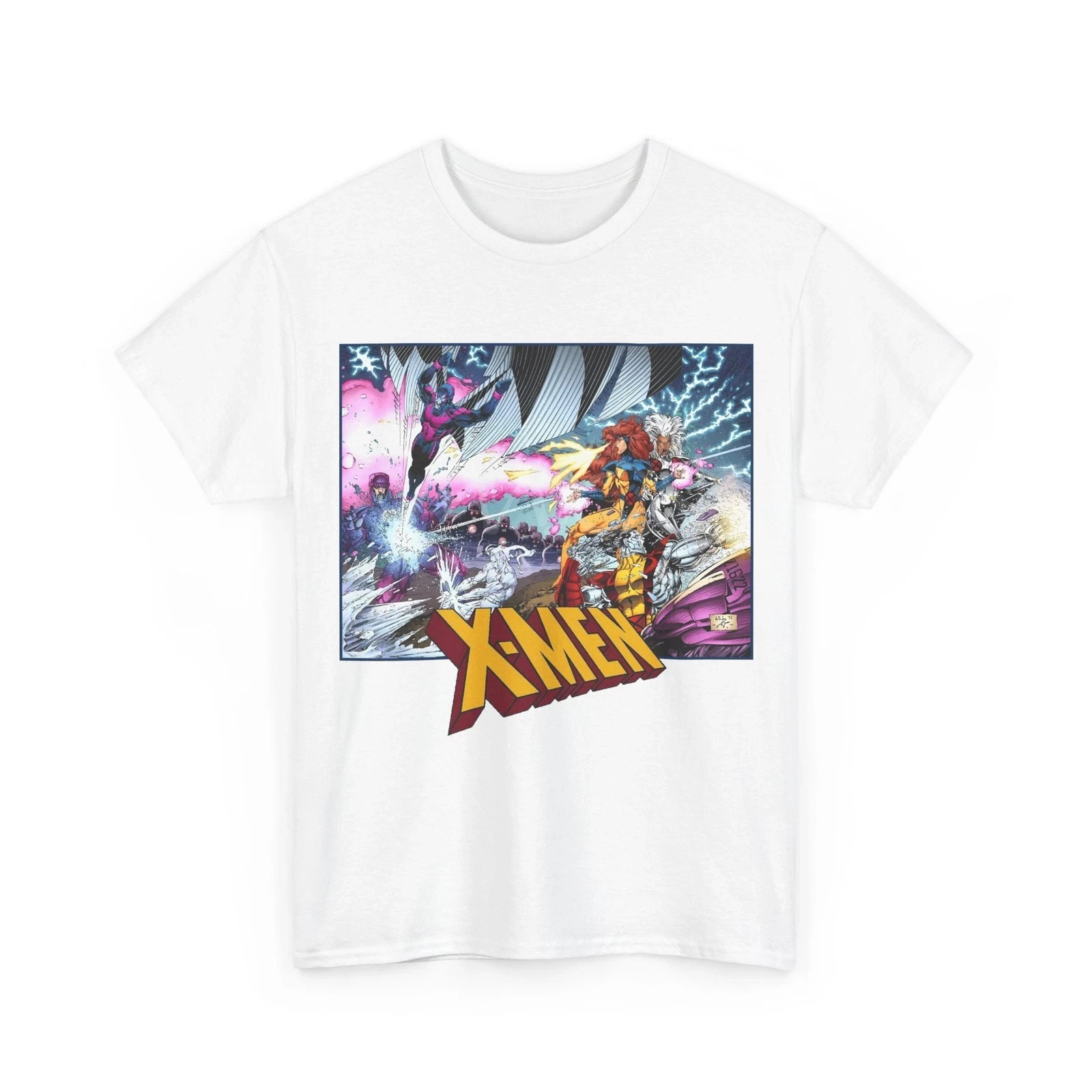 X-Men T-Shirt – Whilce Portacio Art – Storm, Jean Grey, Archangel, Marvel Comics