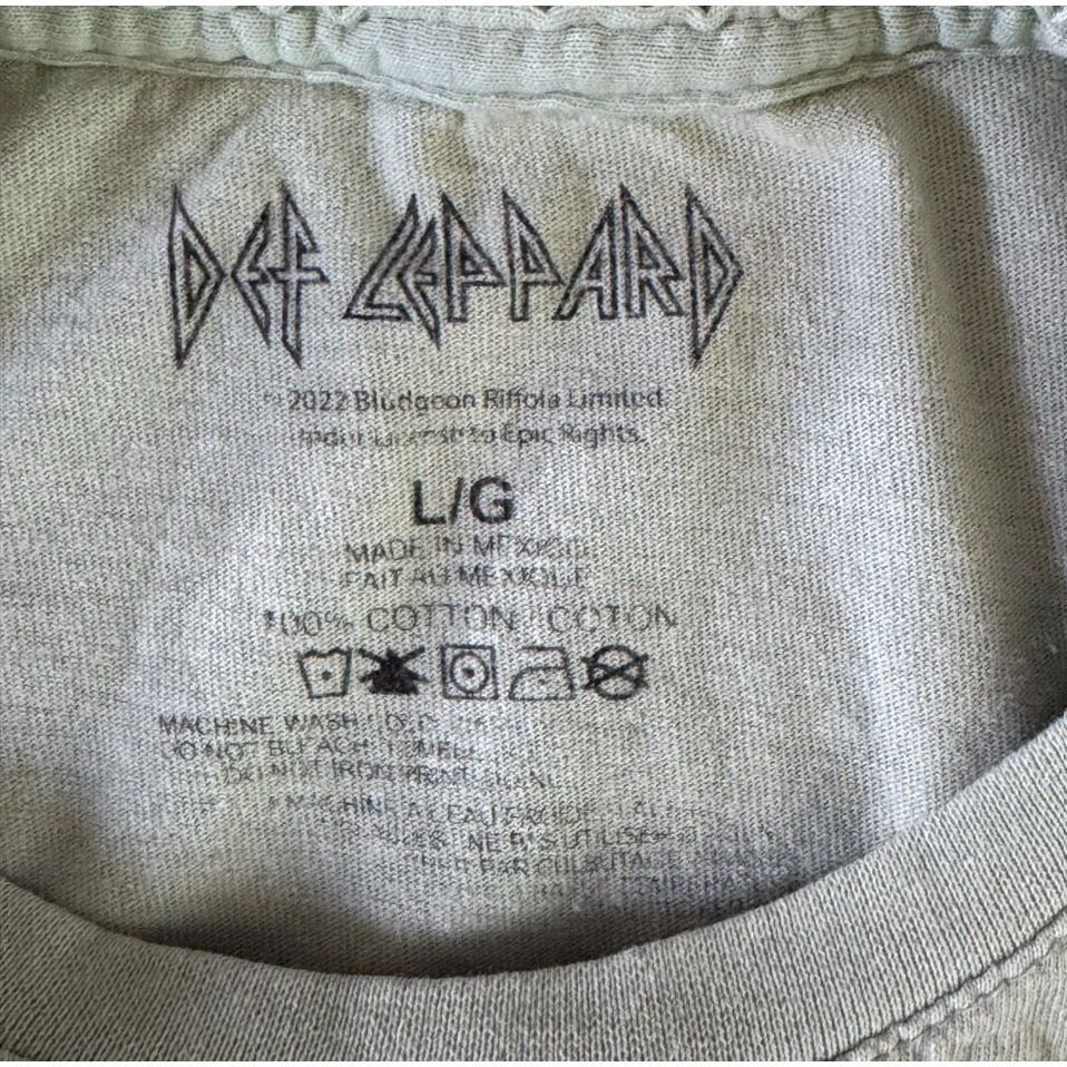 Def Leppard Adrenalize T-Shirt Large 2022 Rock Band Graphic Tee