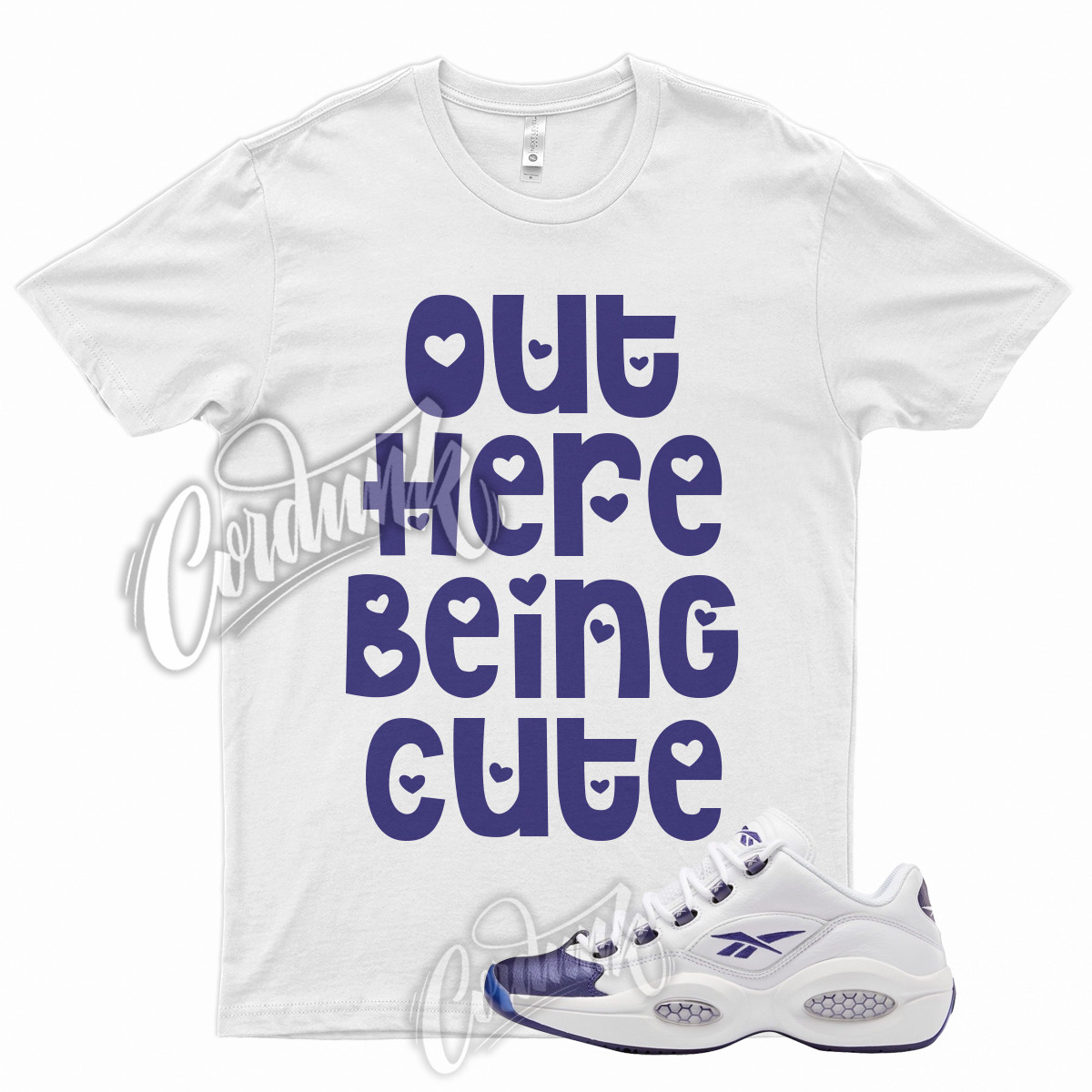 CUTE T Shirt for Question Low Purple Toe Varsity Home Vandal Mid High 1