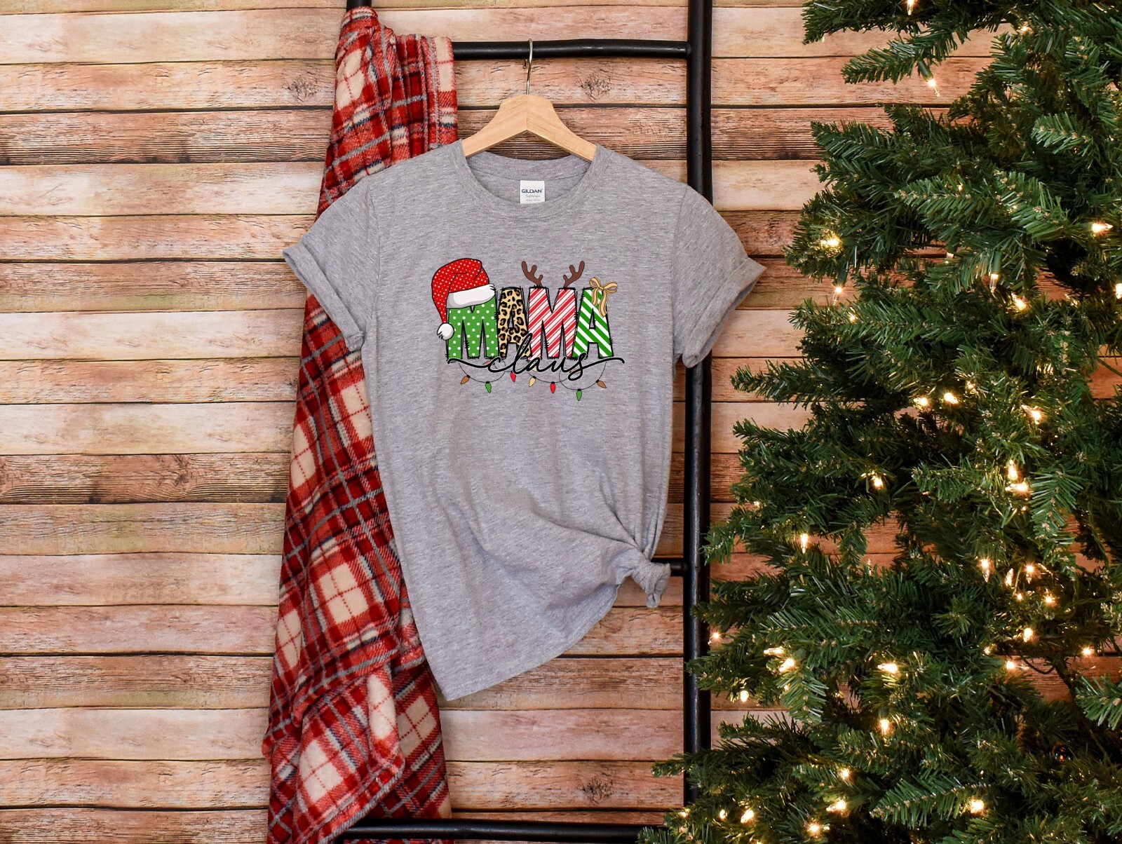 Mama Claus Shirt, Christmas Gift For Mom, New Year Family Tshirt, Christmas Tee