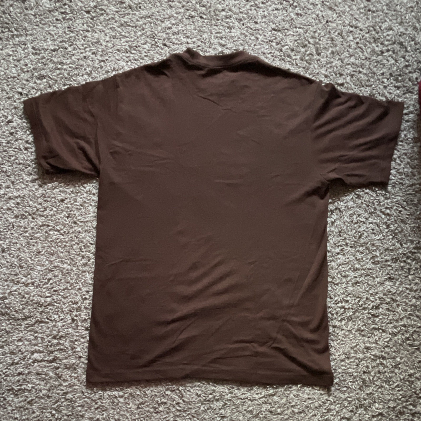 Shaka Wear Super Max Heavy Men’s Brown Solid Cotton Knit Crew Neck Tee L