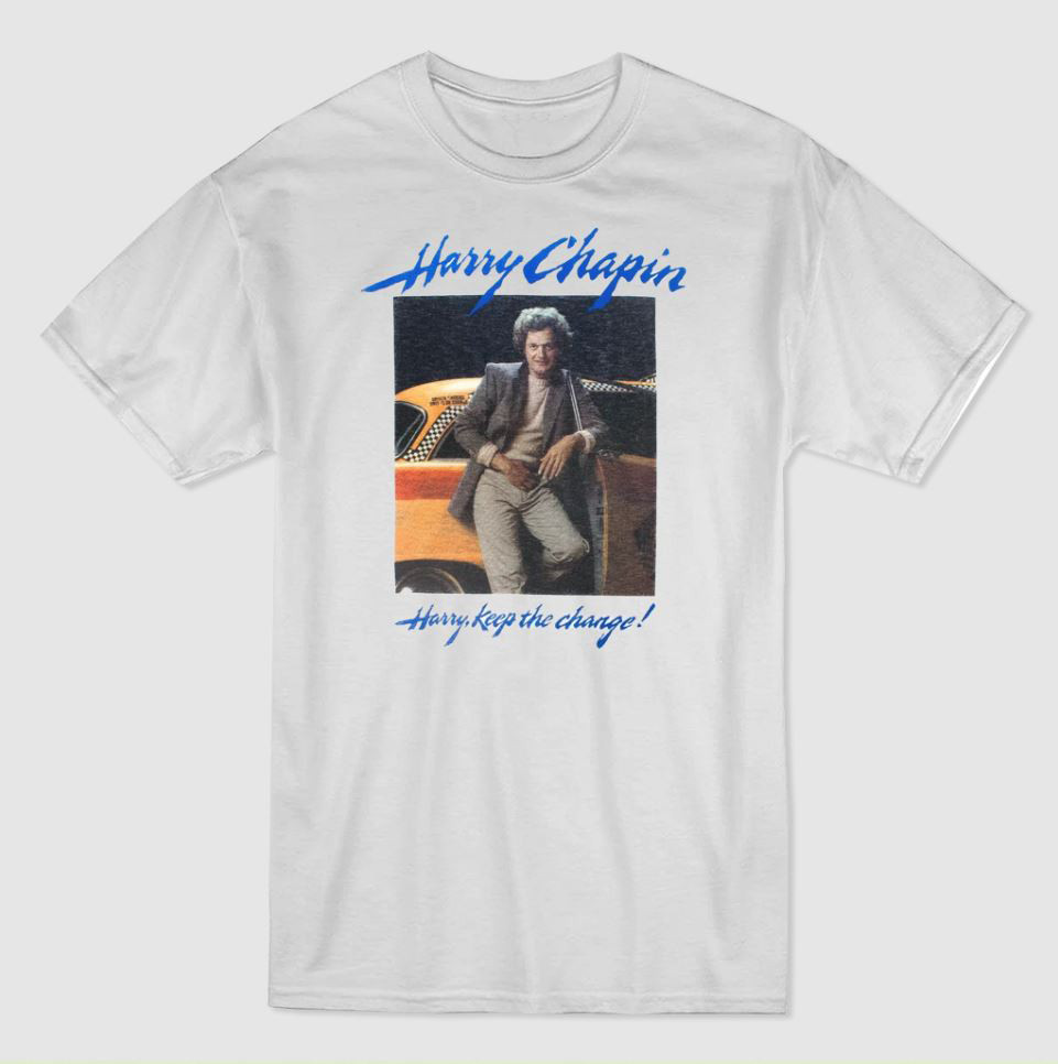 Harry Chapin Keep The Change White Tee Unisex T-Shirt Full Size S To 5XL