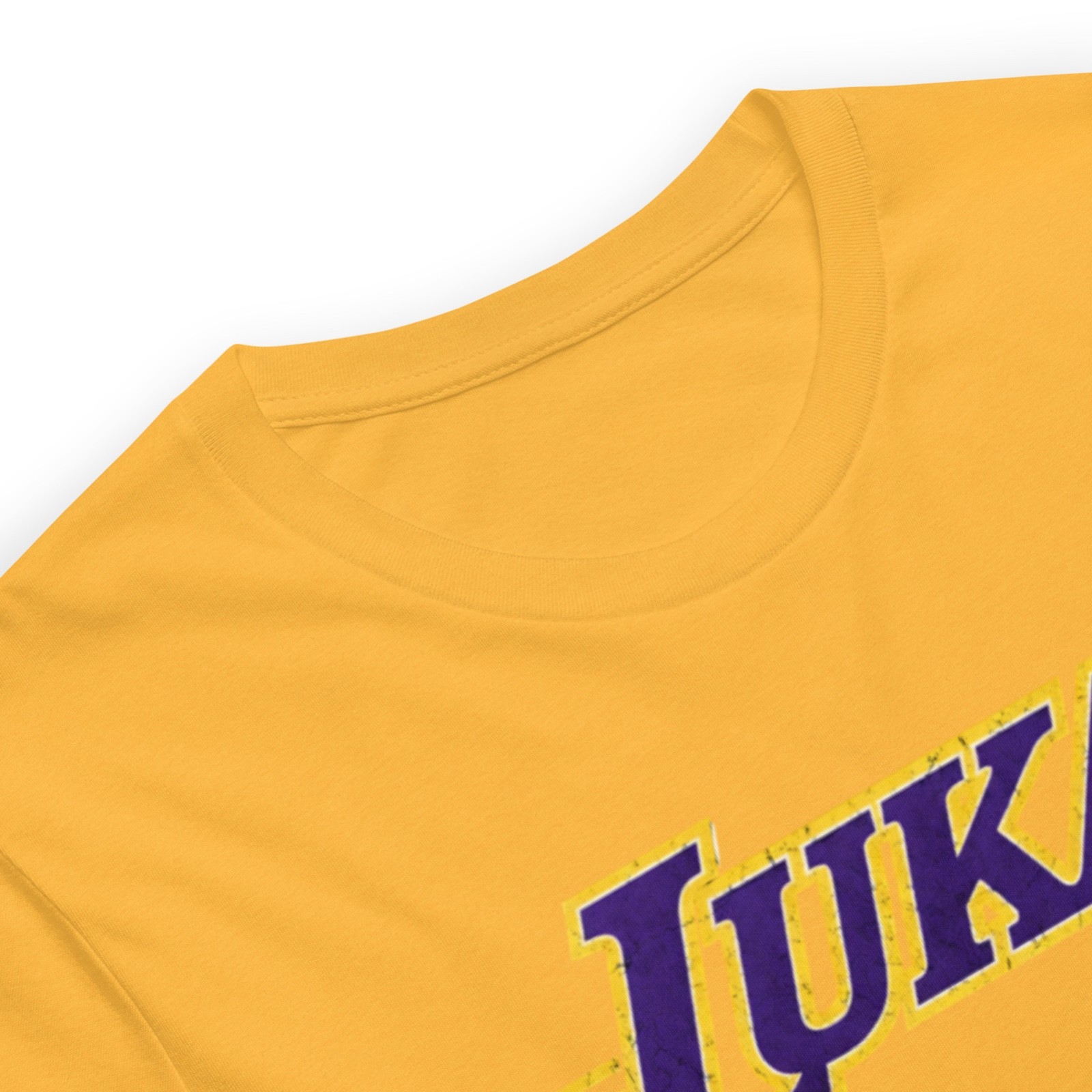 LUKA DONCIC SHIRT – LAKERS – GRAPHIC TEE – ALL SIZES – HEATHER GOLD – SCRIPT
