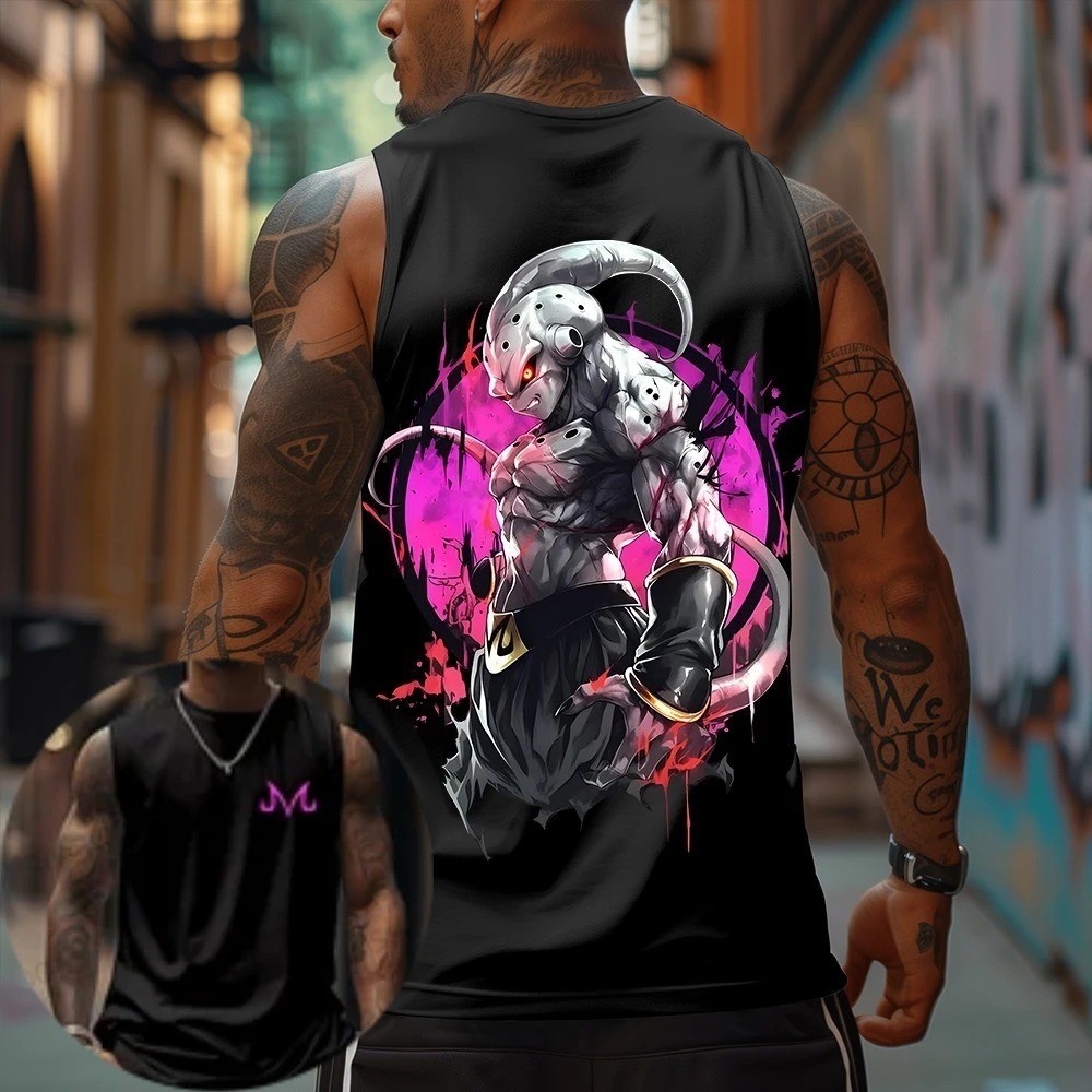 Ball Goku Anime Printed Pure Cotton Tank Top American Men’s and