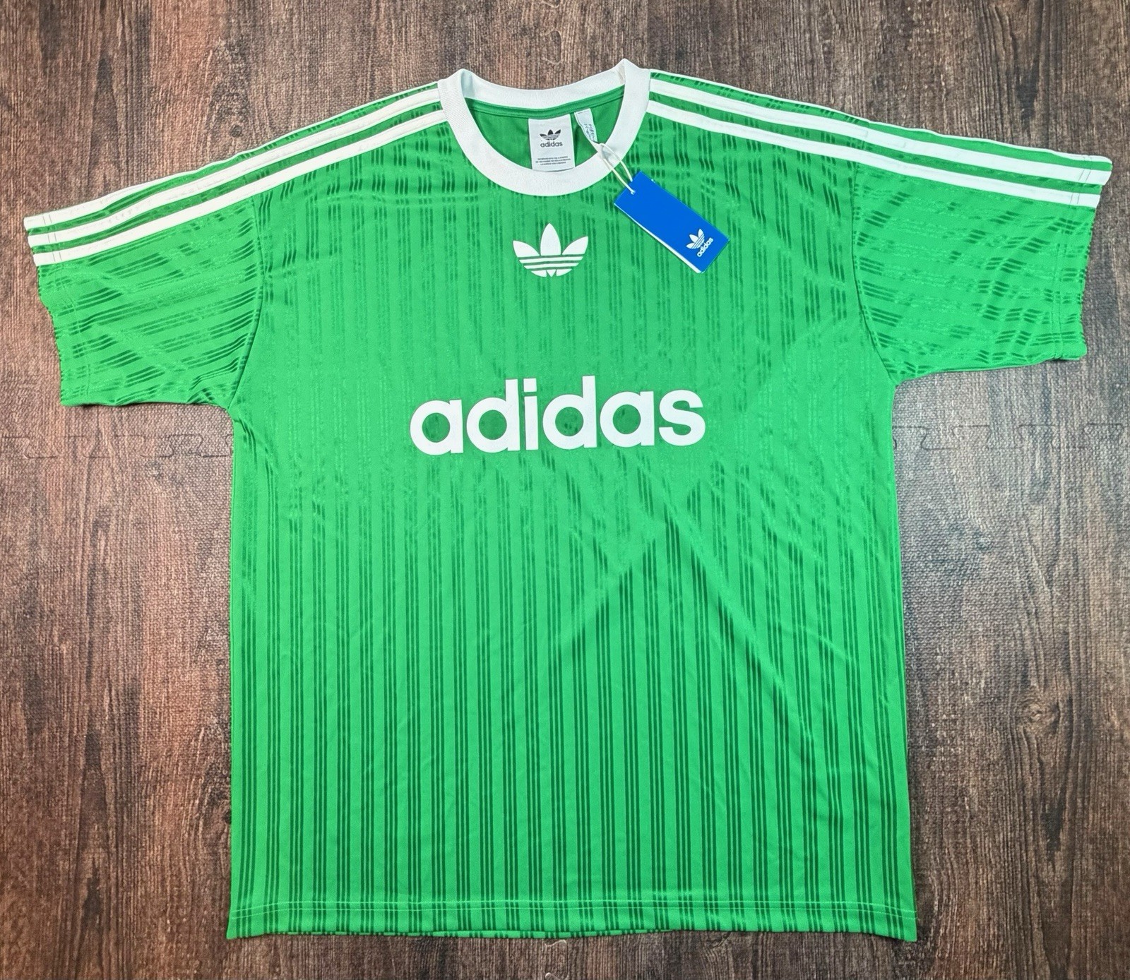 Adidas Originals Trefoil Poly Tee Men’s Sz XL Green IM9457
