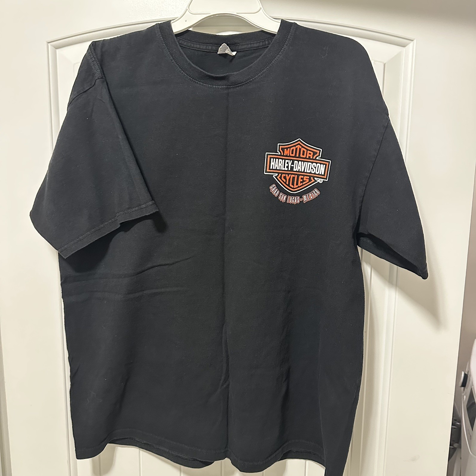 Rare VTG Harley Davidson Men XL Skull Shirt Cabo San Lucas Mexico