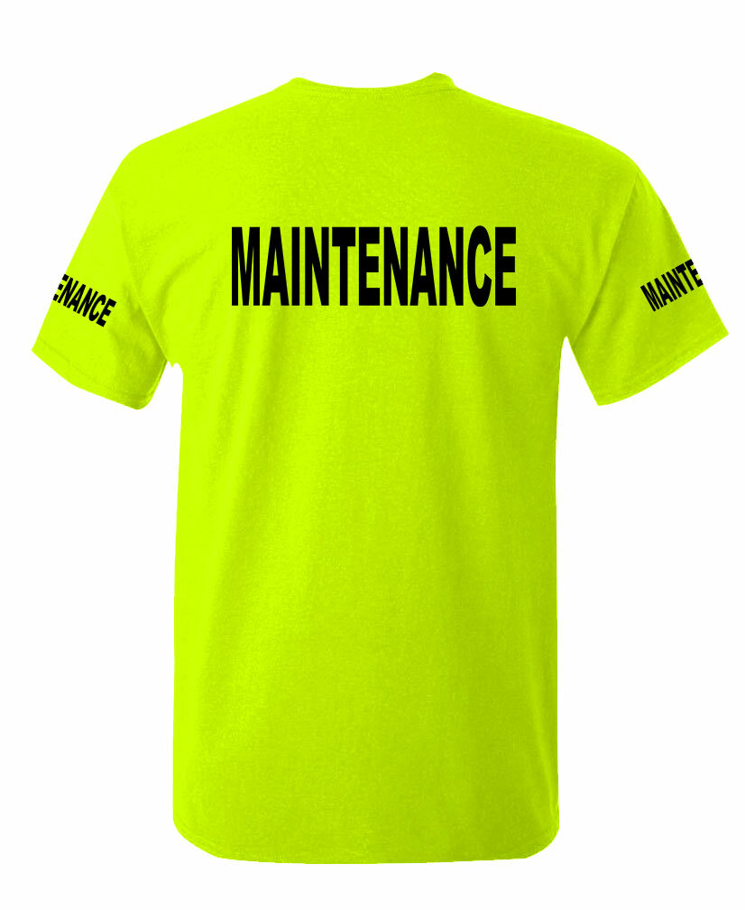 Maintenance – city construction safety high visibility Tee T shirt