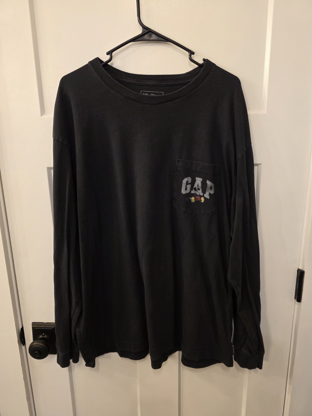 Gap Disney Xl Mickey Mouse Long Sleeve Black Shirt Gender Neutral