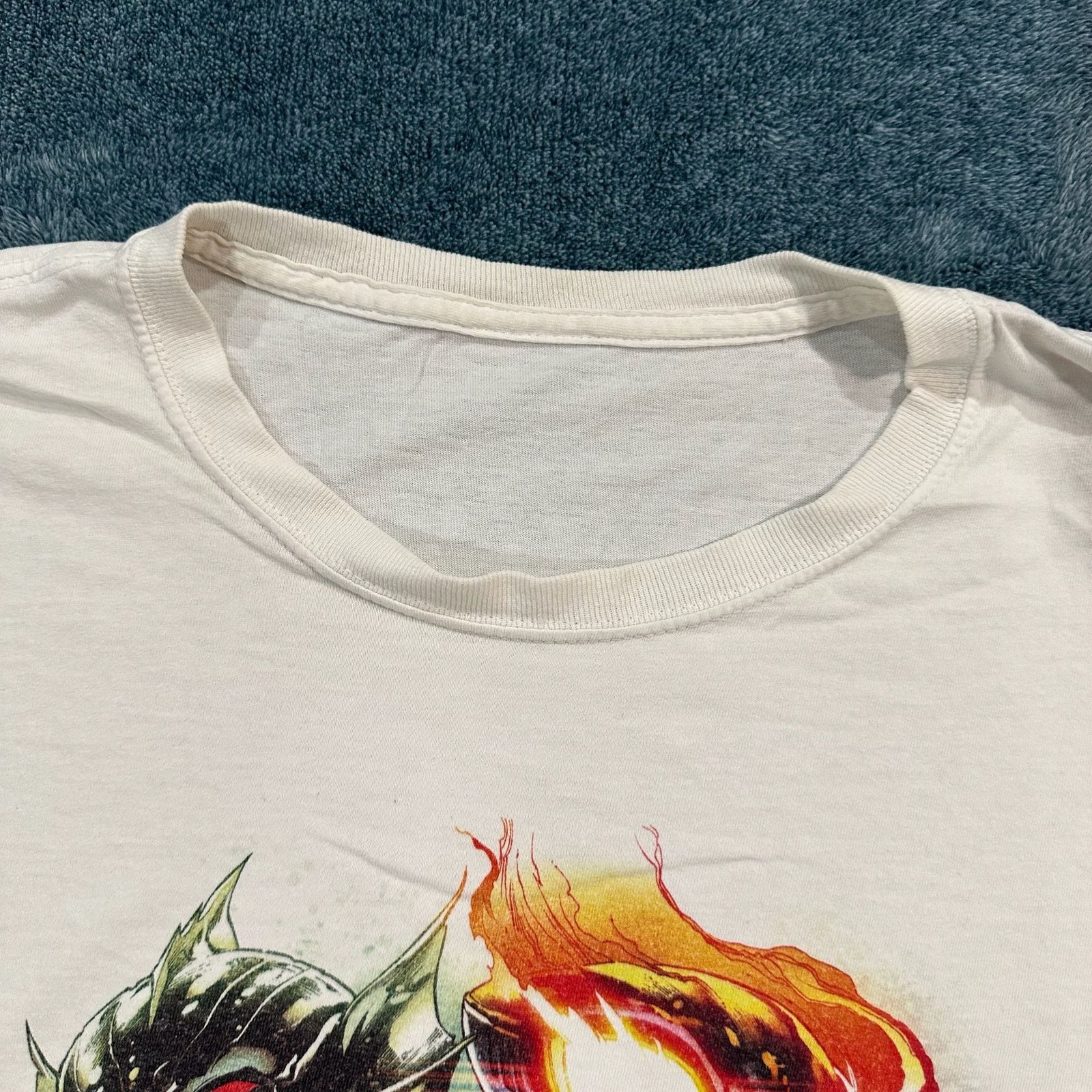 DC Aquaman Movie Graphic T-Shirt White Size Large