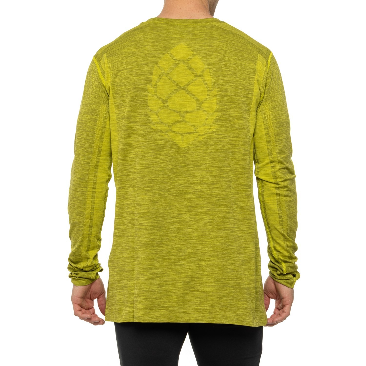 Stio Basis Seamless Midweight Base Layer Top Long Sleeve Men Sz XL Mustard
