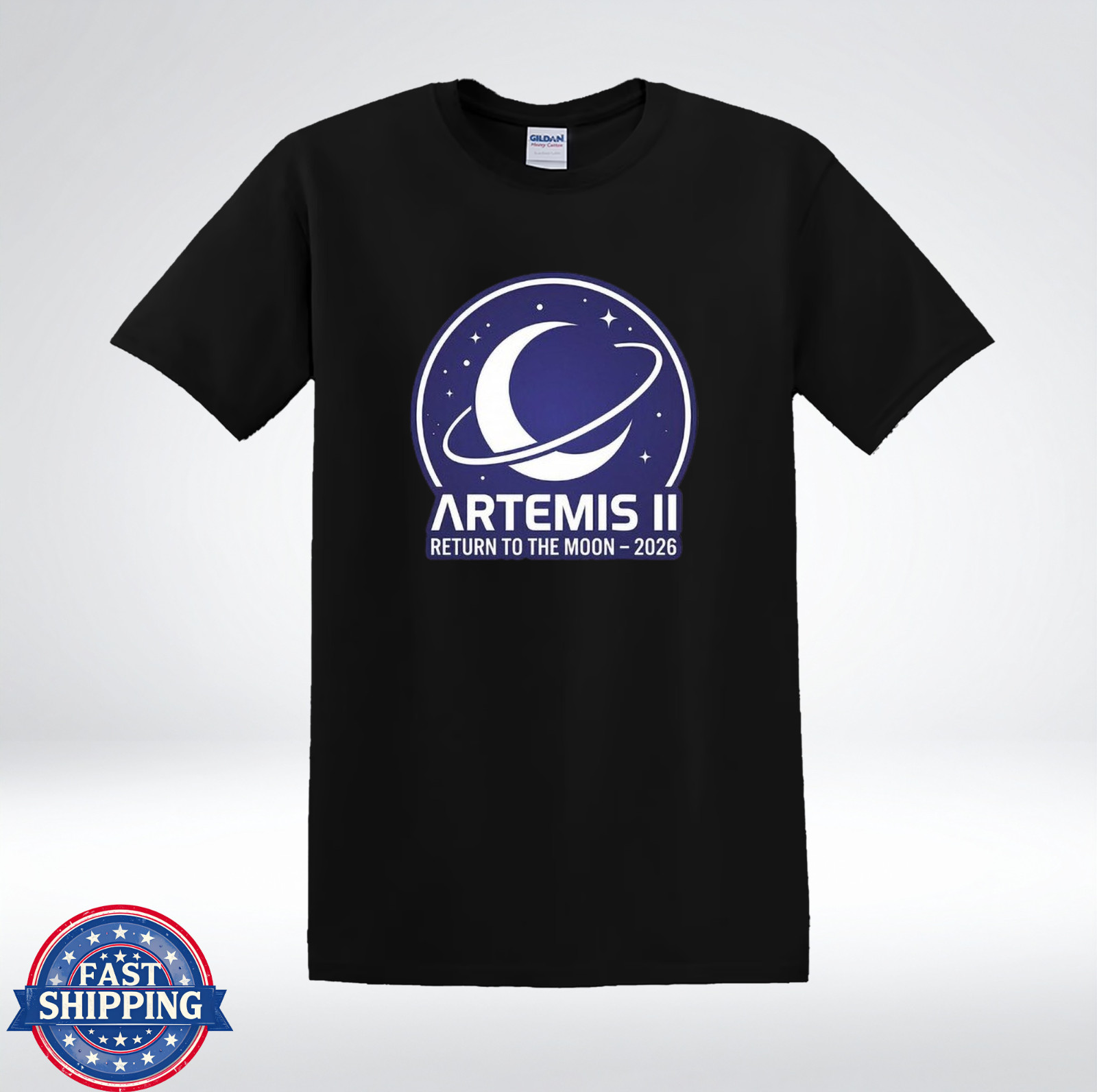 Artemis II Return To The Moon 2026 Space Mission Graphic T-Shirt