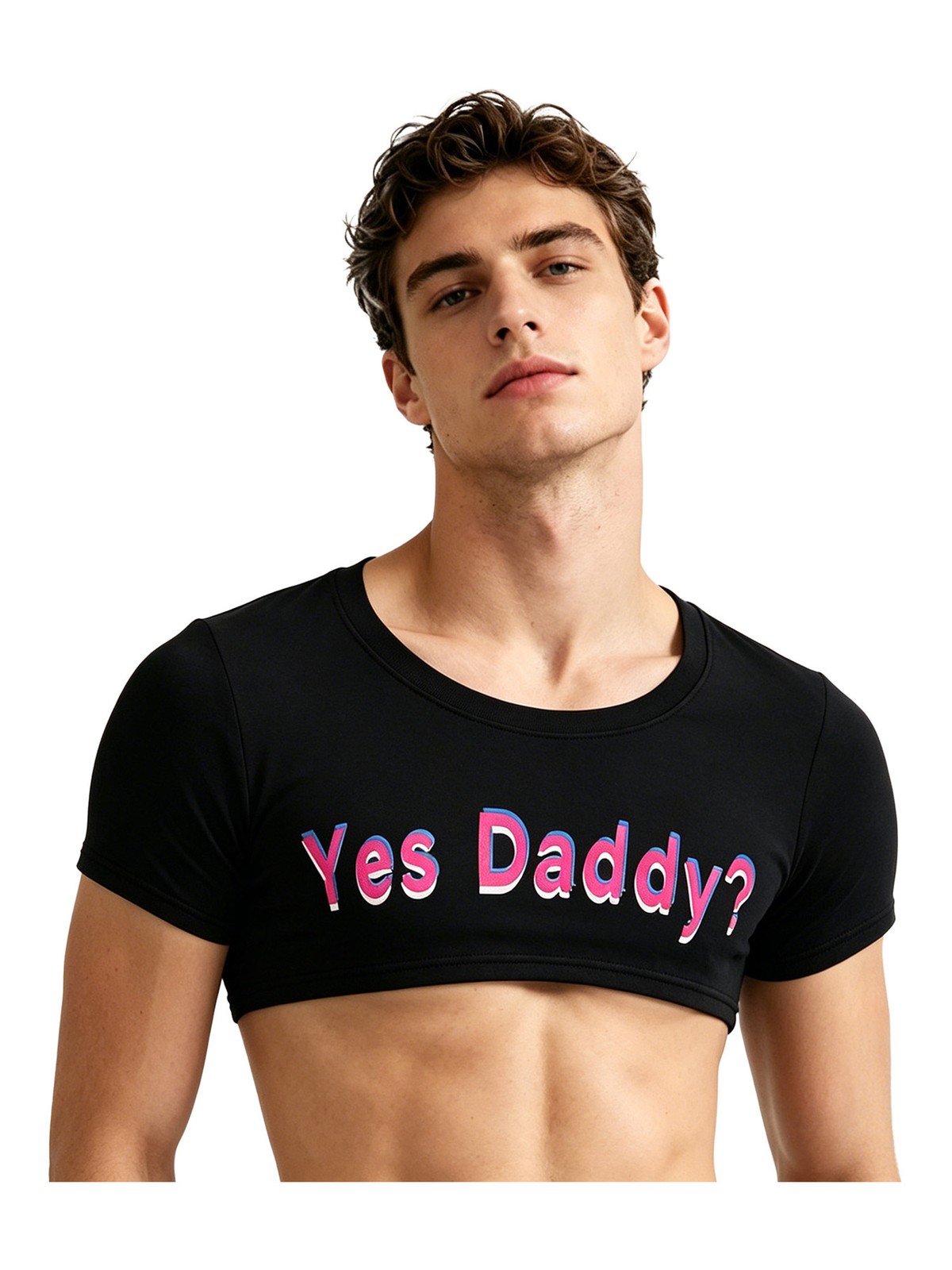 Mens Vest Soft Undershirt Workout T-Shirts Exercise Tops Crop Top Tank Sexy Gym