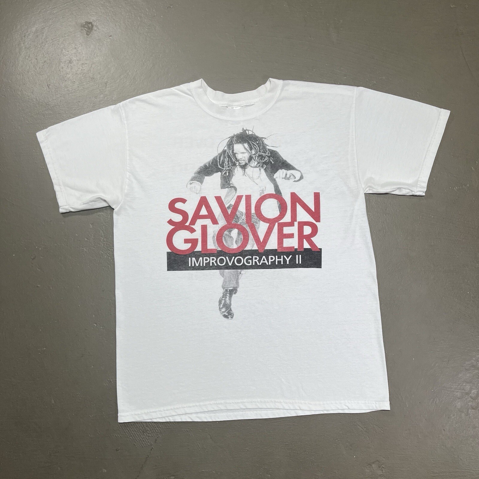 Vintage Savion Glover Tap Dance Funk T Shirt Large 90s Y2K Tour Philadelphia Art