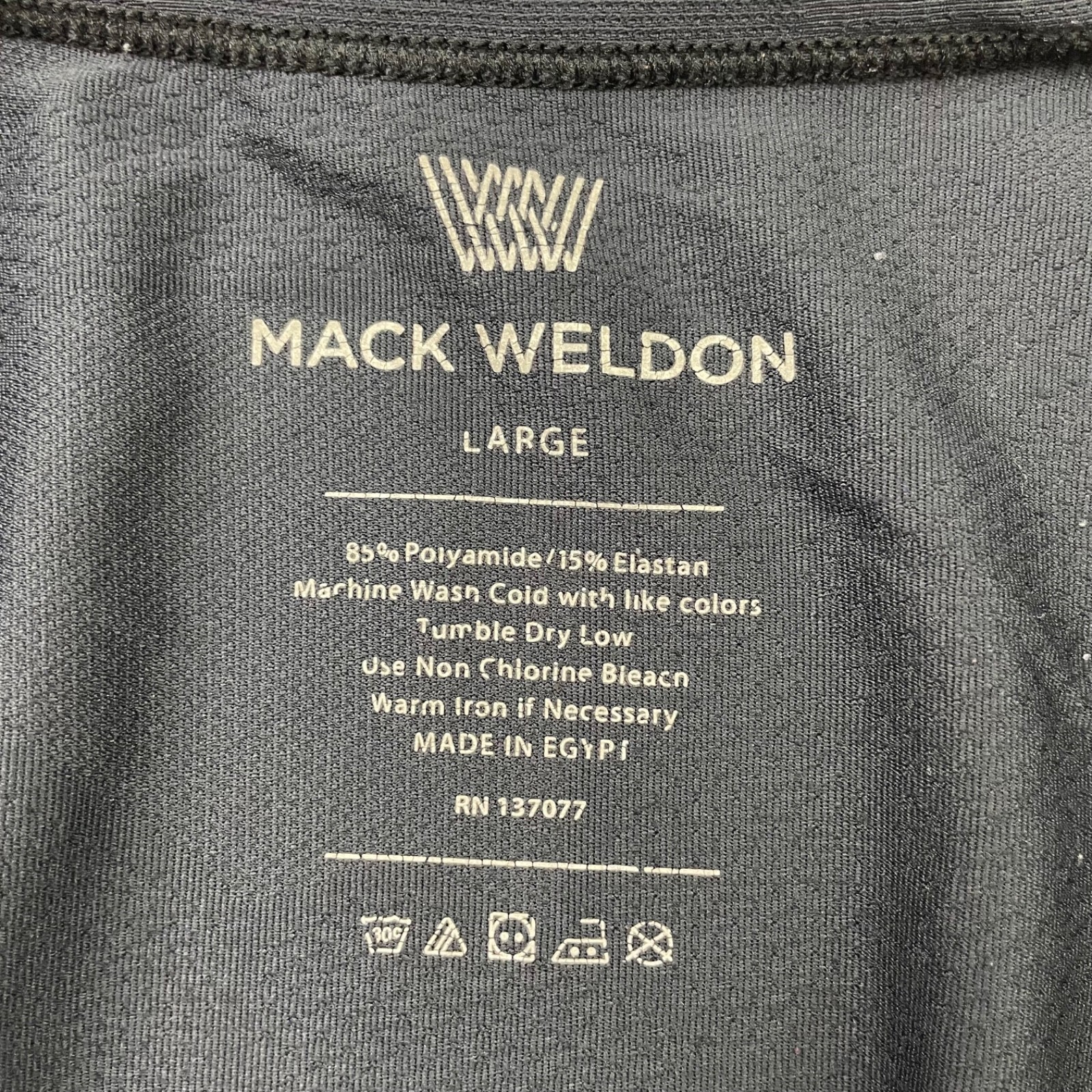 Mack Weldon Men’s Performance S/S T-Shirt Navy Blue • Large