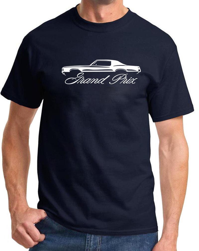 1969-72 Pontiac Gran Prix Classic Outline Design Tshirt NEW COLORS