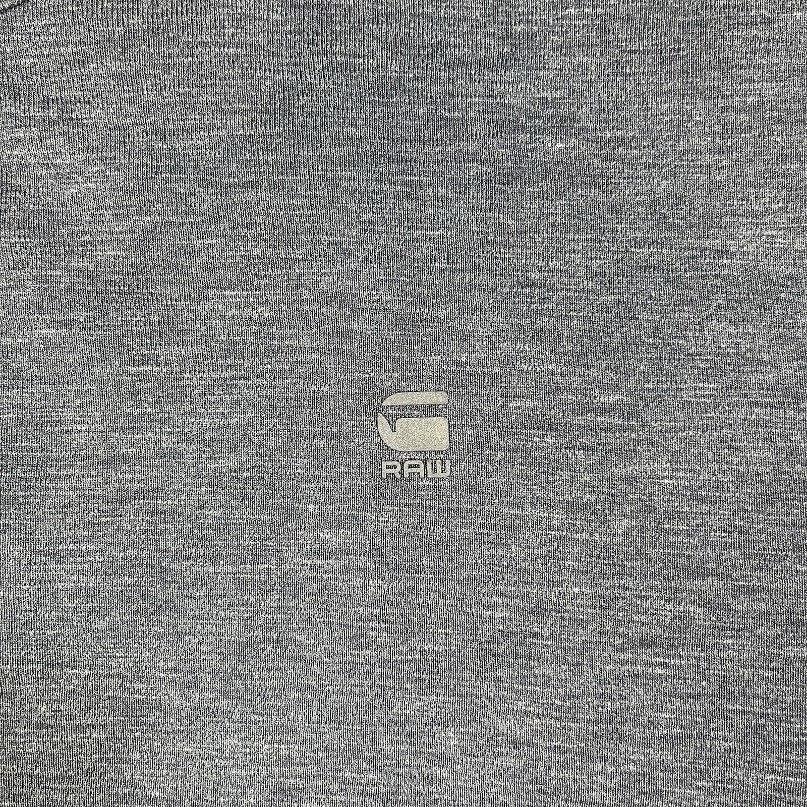 G-Star Raw Henley Shirt Mens XXL Blue Long Sleeve Knit Pattern Logo Buttons