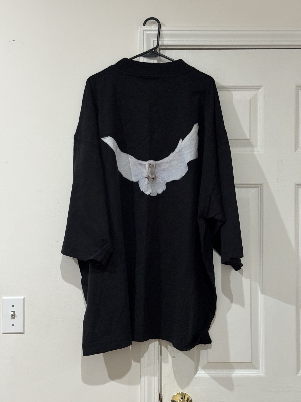 Yeezy Gap Balenciaga Dove Longsleeve Tee Size Large Color Black Kanye West✅
