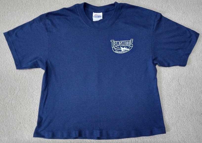 TEAM SHUTTLE MAKING DREAMS COME TRUE NASA Hanes T-Shirt Men’s MED 2-Sided!