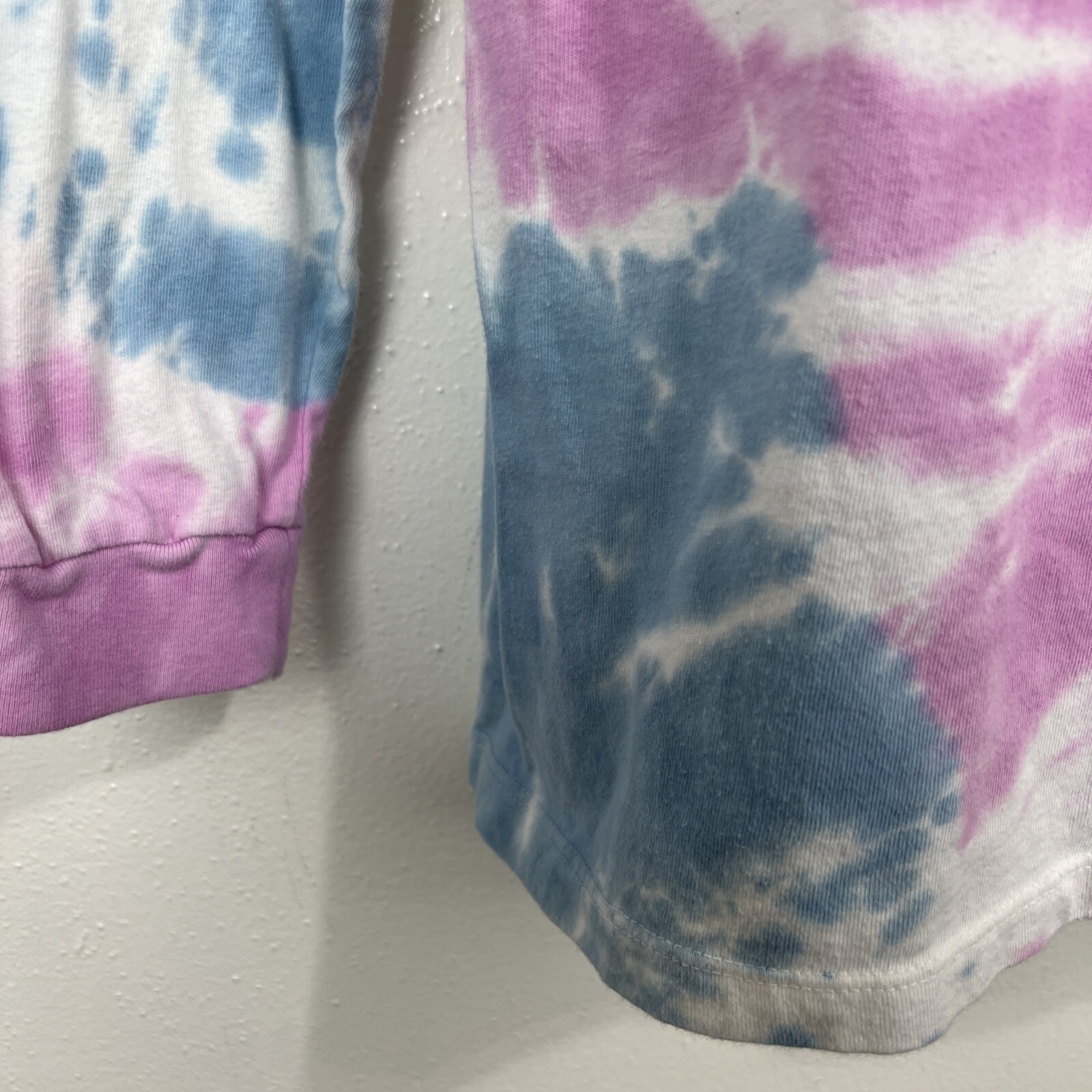 Vans Long Sleeve Shirt Men Small Pastel TieDye Graphic Off The Wall Pullover Tee