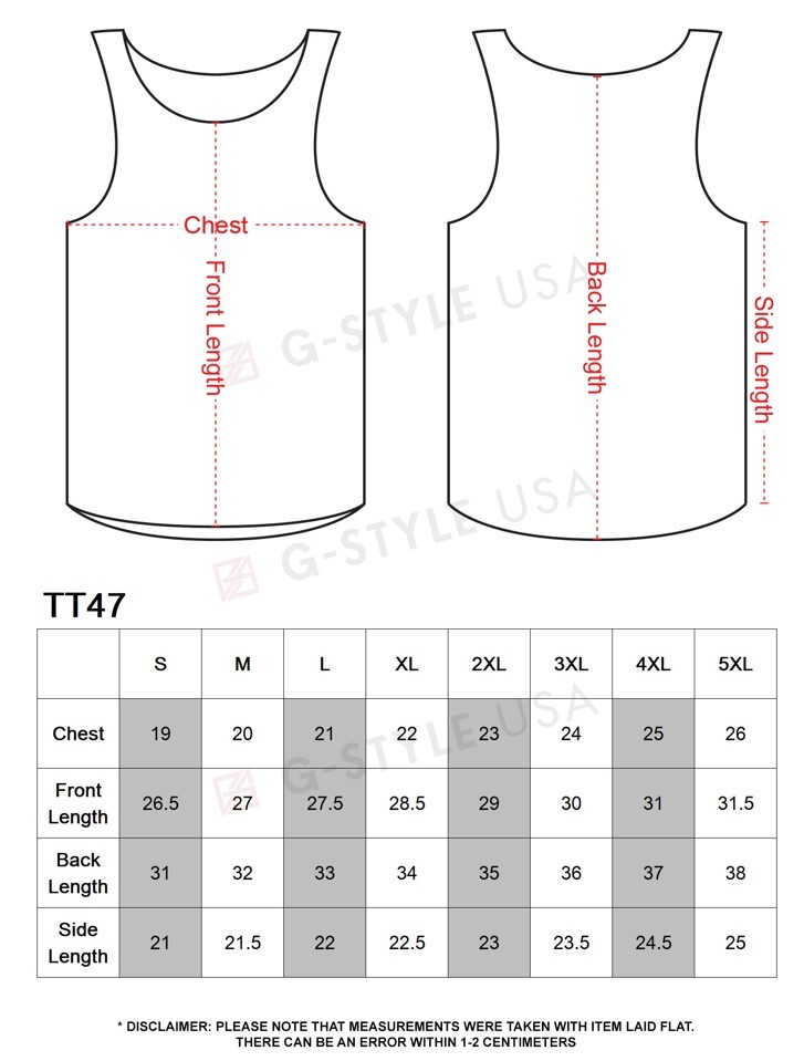 Victorious Men’s Basic Long Length Curved Hem Tank Top Sleeveless T-SHIRTS -TT47