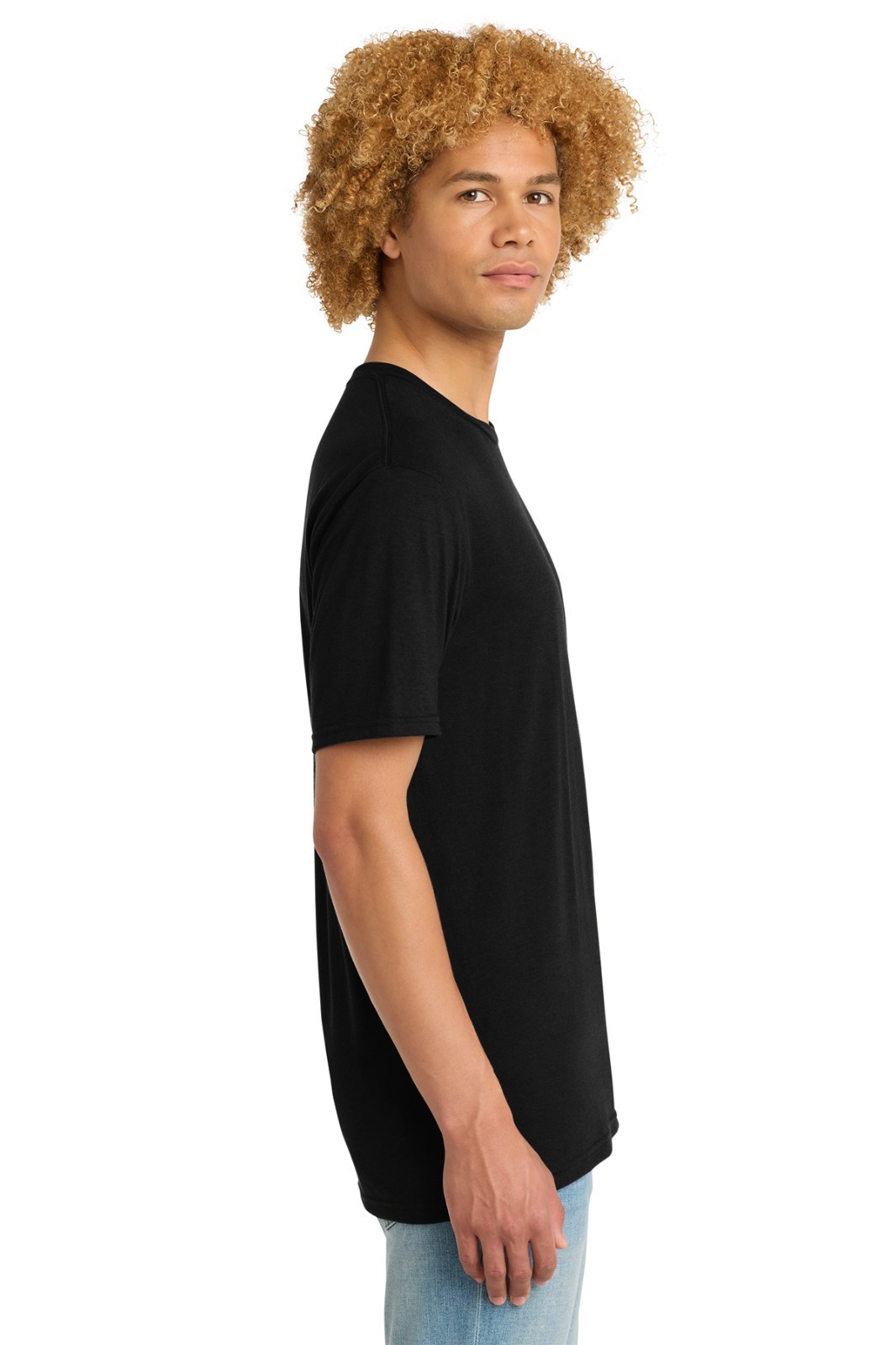 District DM130DTG Perfect Tri DTG Tee Black XL