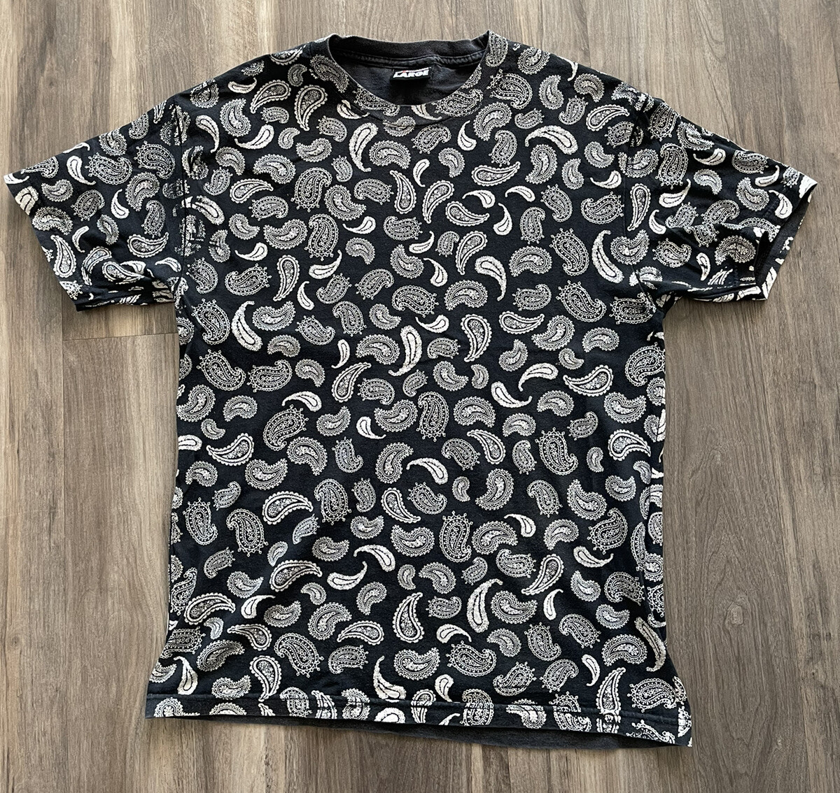 THE HUNDREDS OG PAISLEY BLACK SHIRT 2006 LARGE jacket hoodie hat cap bandana