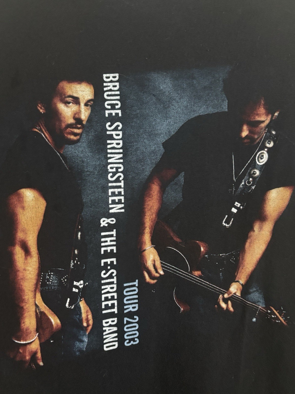 2003 Bruce Springsteen And The E Street Band Tour Shirt Black Medium