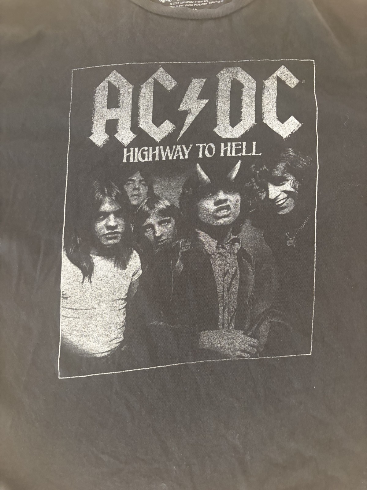 AC/DC Highway To Hell Shirt Mens 2XL Black Band Graphic Rock Music Tee